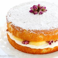 Lemon & Rosewater Sponge Cake